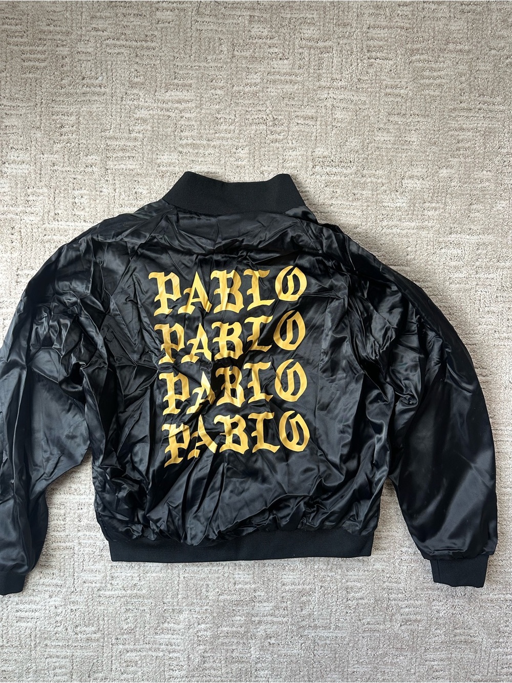 The Life of Pablo Black Bomber Jacket - Kanye West